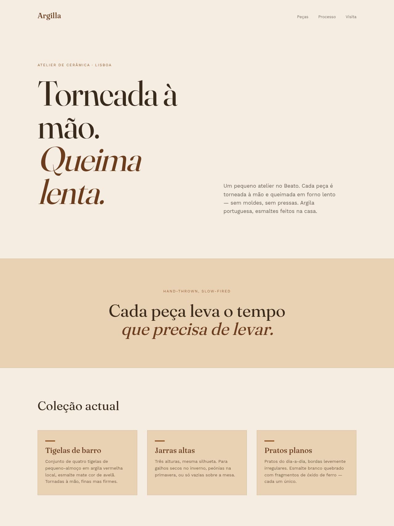 Argilla — Pottery atelier in Lisbon