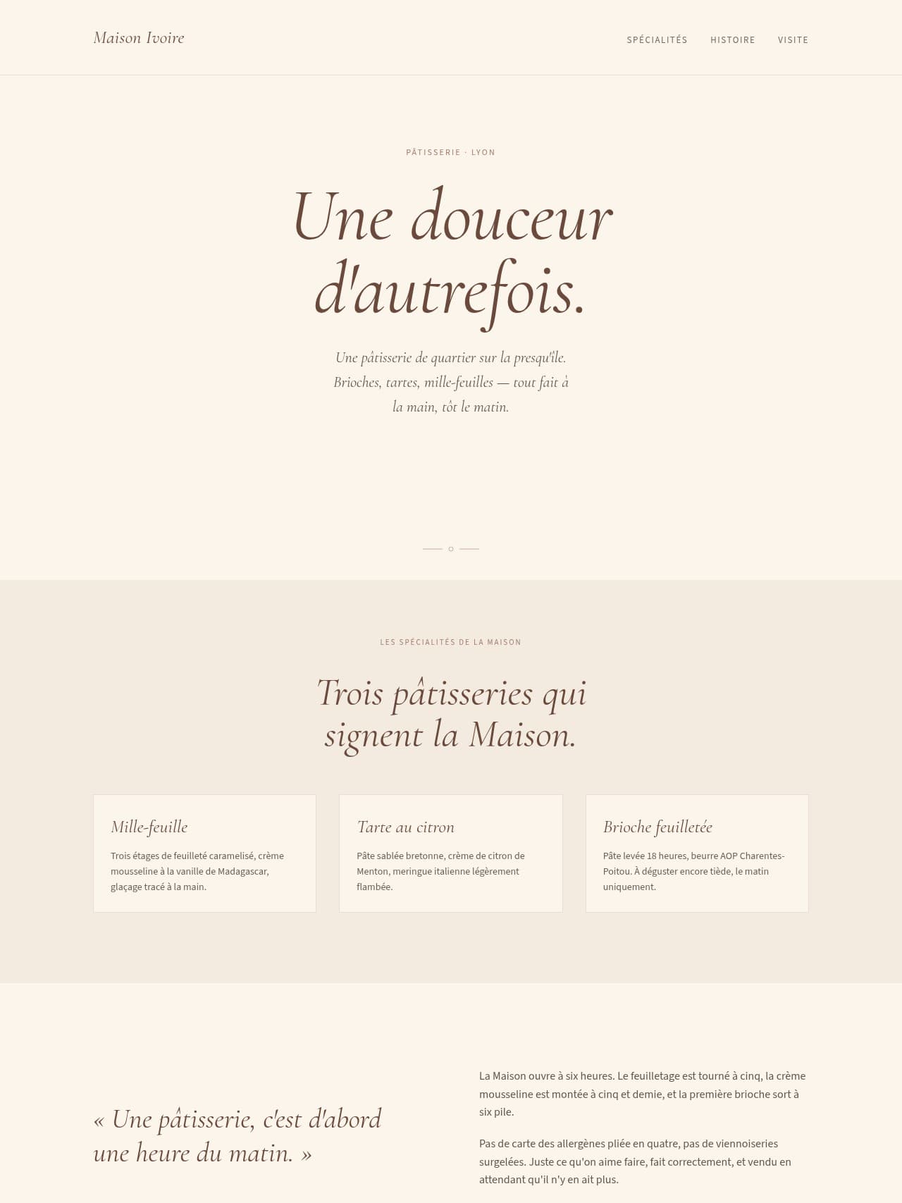 Maison Ivoire — Pâtisserie in Lyon